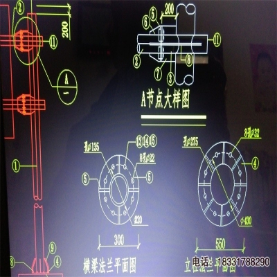 交通標志桿CAD結(jié)構(gòu)圖